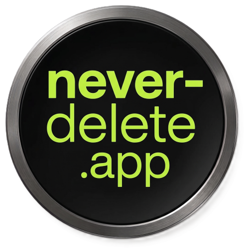 never-delete logo